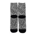 Hawaii Polynesian Tribal Print Long Socks