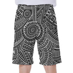 Hawaii Polynesian Tribal Print Men's Beach Shorts