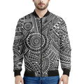 Hawaii Polynesian Tribal Print Men's Bomber Jacket