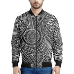 Hawaii Polynesian Tribal Print Men's Bomber Jacket