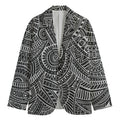 Hawaii Polynesian Tribal Print Men's Cotton Blazer
