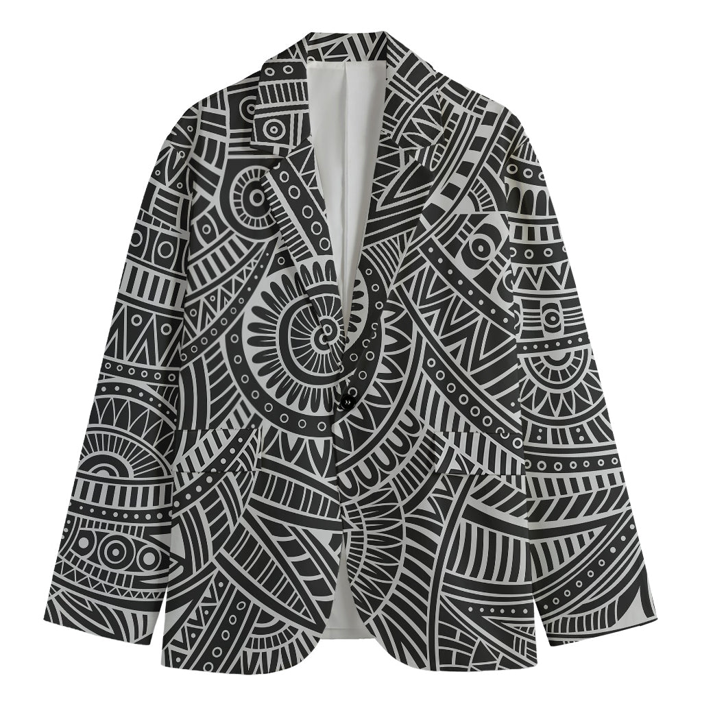Hawaii Polynesian Tribal Print Men's Cotton Blazer