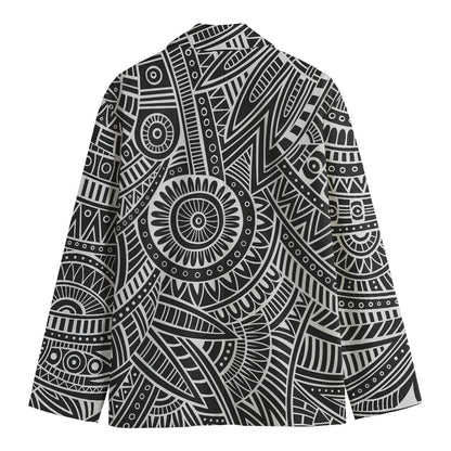 Hawaii Polynesian Tribal Print Men's Cotton Blazer