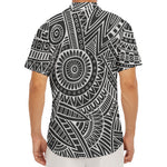 Hawaii Polynesian Tribal Print Men's Deep V-Neck Shirt