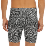 Hawaii Polynesian Tribal Print Men's Long Boxer Briefs
