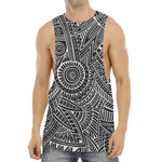 Hawaii Polynesian Tribal Print Men's Muscle Tank Top