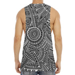 Hawaii Polynesian Tribal Print Men's Muscle Tank Top