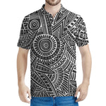 Hawaii Polynesian Tribal Print Men's Polo Shirt
