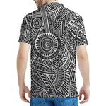 Hawaii Polynesian Tribal Print Men's Polo Shirt