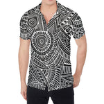 Hawaii Polynesian Tribal Print Men's Shirt