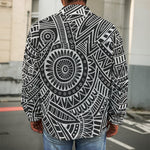 Hawaii Polynesian Tribal Print Men's Shirt Jacket