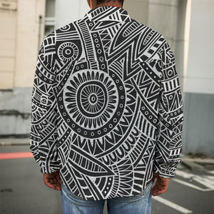 Hawaii Polynesian Tribal Print Men's Shirt Jacket