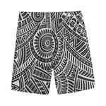 Hawaii Polynesian Tribal Print Men's Sports Shorts