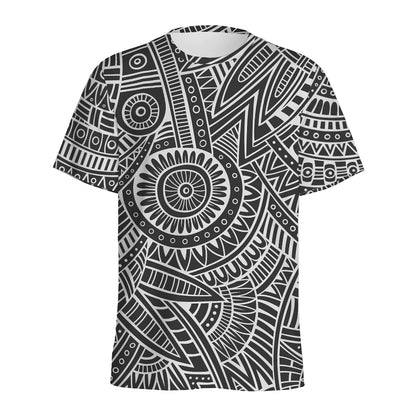 Hawaii Polynesian Tribal Print Men's Sports T-Shirt