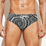 Hawaii Polynesian Tribal Print Men's Swim Briefs