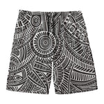 Hawaii Polynesian Tribal Print Men's Swim Trunks
