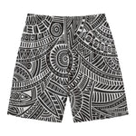 Hawaii Polynesian Tribal Print Men's Swim Trunks