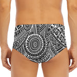 Hawaii Polynesian Tribal Print Men's Triangle Swim Briefs