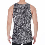 Hawaii Polynesian Tribal Print Men's Velvet Tank Top