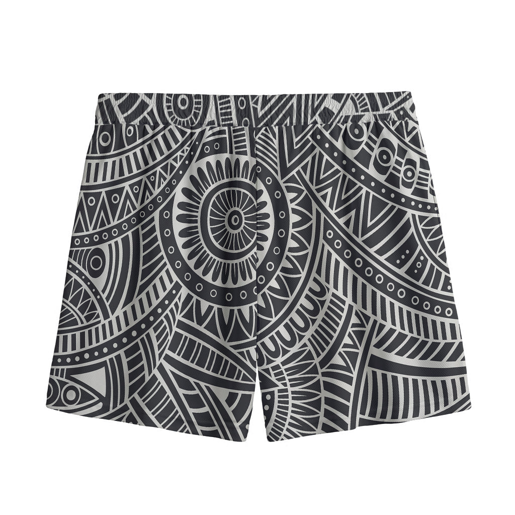 Hawaii Polynesian Tribal Print Mesh Shorts