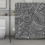 Hawaii Polynesian Tribal Print Polyester Shower Curtain