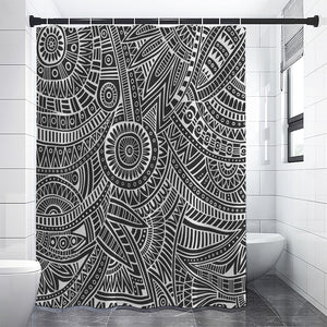 Hawaii Polynesian Tribal Print Premium Shower Curtain