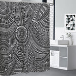 Hawaii Polynesian Tribal Print Premium Shower Curtain