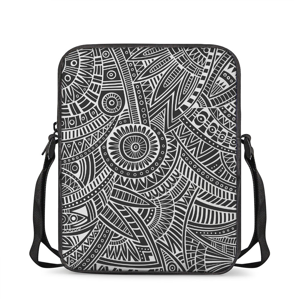 Hawaii Polynesian Tribal Print Rectangular Crossbody Bag