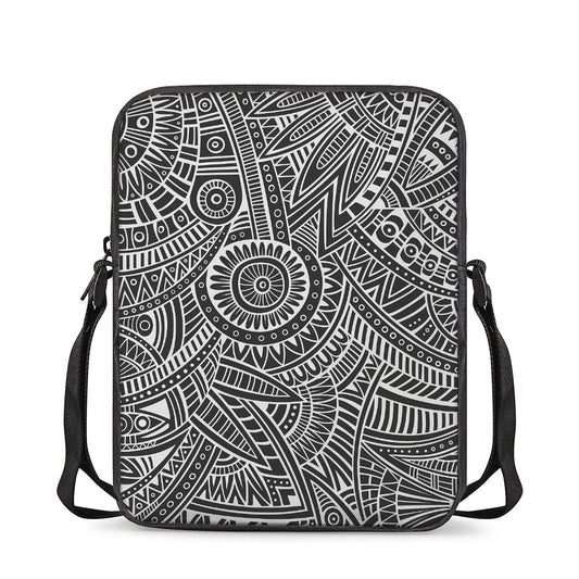 Hawaii Polynesian Tribal Print Rectangular Crossbody Bag