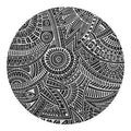 Hawaii Polynesian Tribal Print Round Blanket