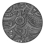 Hawaii Polynesian Tribal Print Round Floor Mat