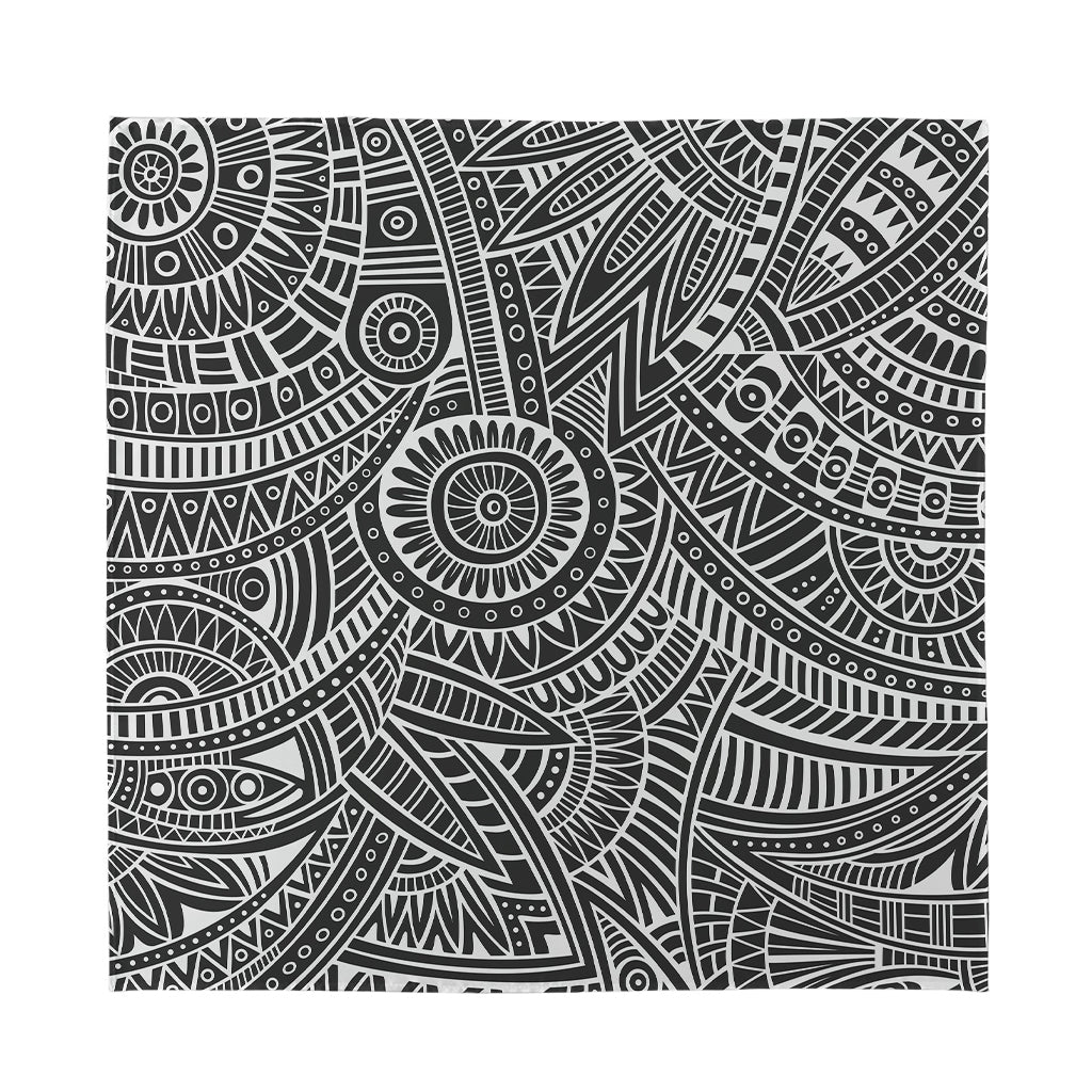 Hawaii Polynesian Tribal Print Silk Bandana