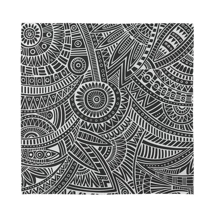 Hawaii Polynesian Tribal Print Silk Bandana
