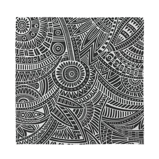 Hawaii Polynesian Tribal Print Silk Bandana