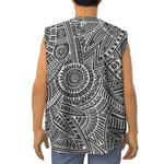 Hawaii Polynesian Tribal Print Sleeveless Baseball Jersey