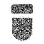 Hawaii Polynesian Tribal Print Toilet Lid And Tank Cover Set