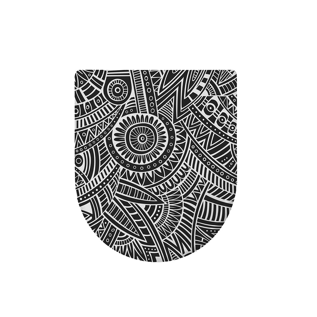 Hawaii Polynesian Tribal Print Toilet Lid Cover