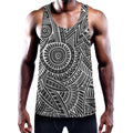 Hawaii Polynesian Tribal Print Men's Workout Tank Top