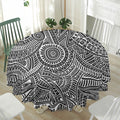 Hawaii Polynesian Tribal Print Waterproof Round Tablecloth