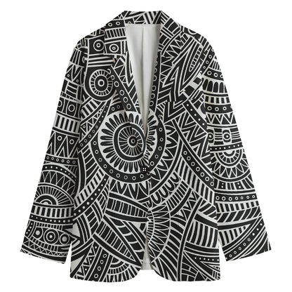 Hawaii Polynesian Tribal Print Women's Blazer