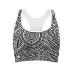 Hawaii Polynesian Tribal Print Women's Sports Bra