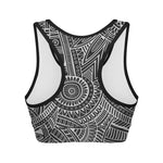 Hawaii Polynesian Tribal Print Women's Sports Bra
