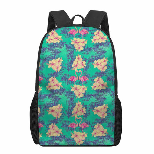 Hawaii Tropical Paradise Pattern Print 17 Inch Backpack