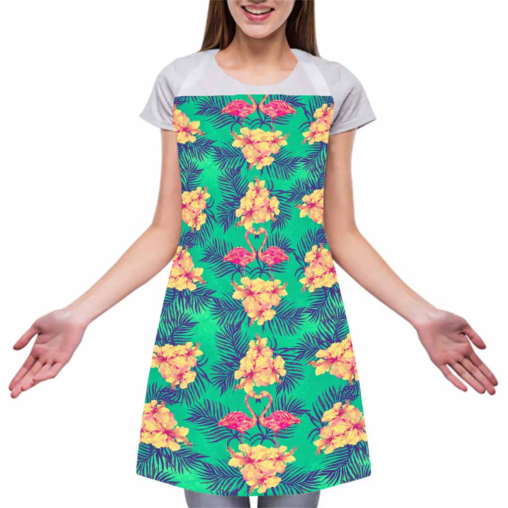 Hawaii Tropical Paradise Pattern Print Adjustable Apron
