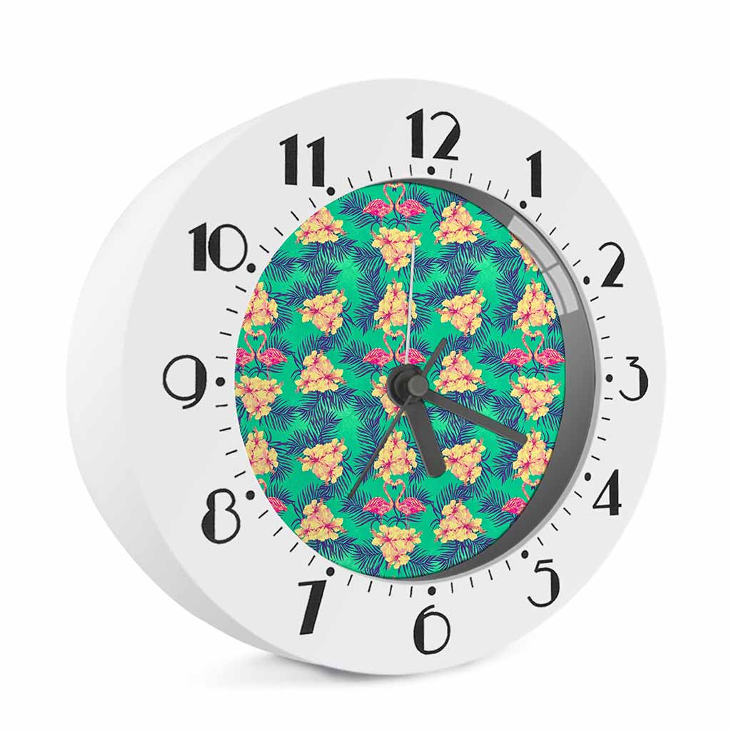 Hawaii Tropical Paradise Pattern Print Alarm Clock
