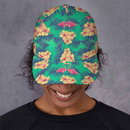 Hawaii Tropical Paradise Pattern Print Baseball Cap