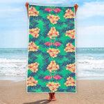 Hawaii Tropical Paradise Pattern Print Beach Towel