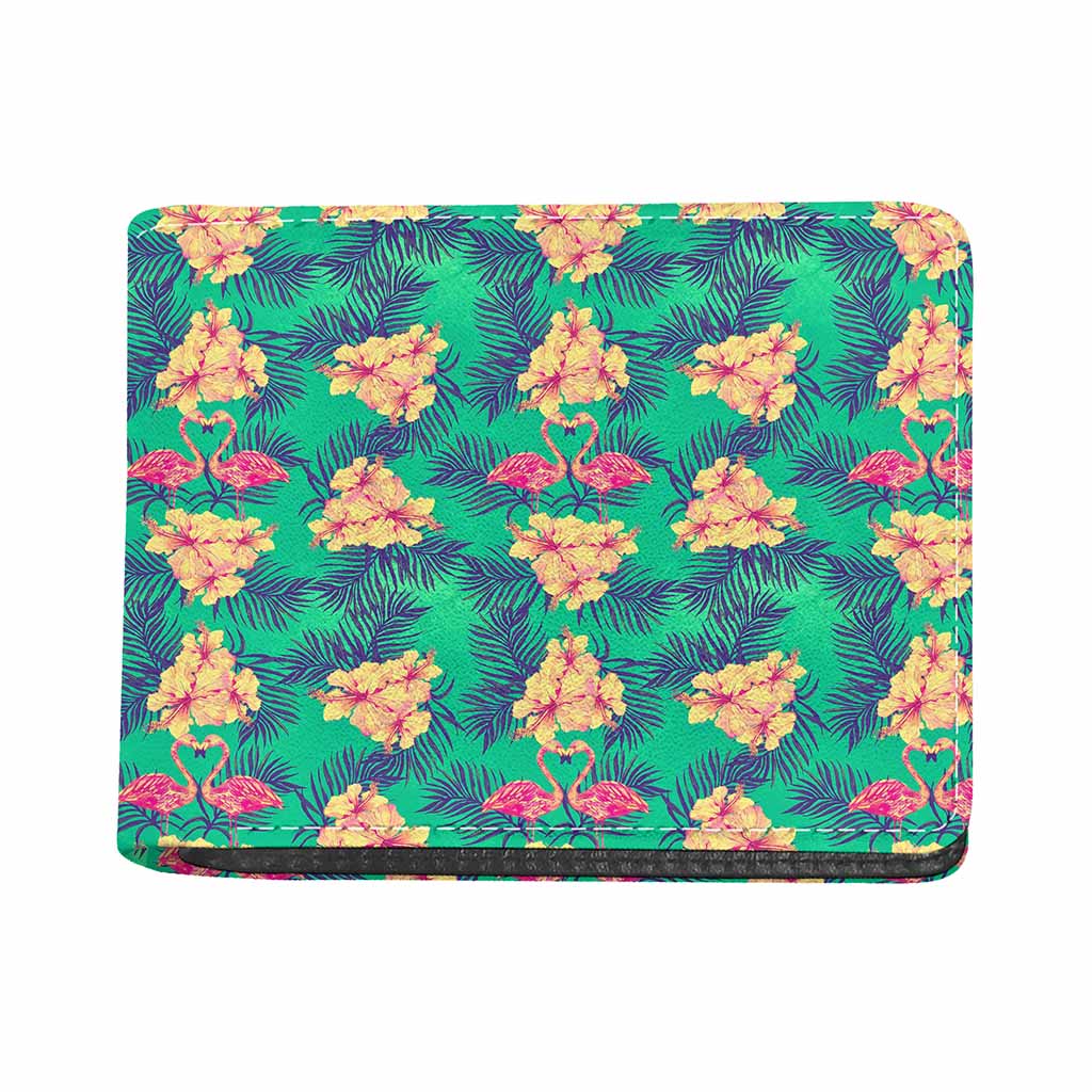 Hawaii Tropical Paradise Pattern Print Bifold Wallet