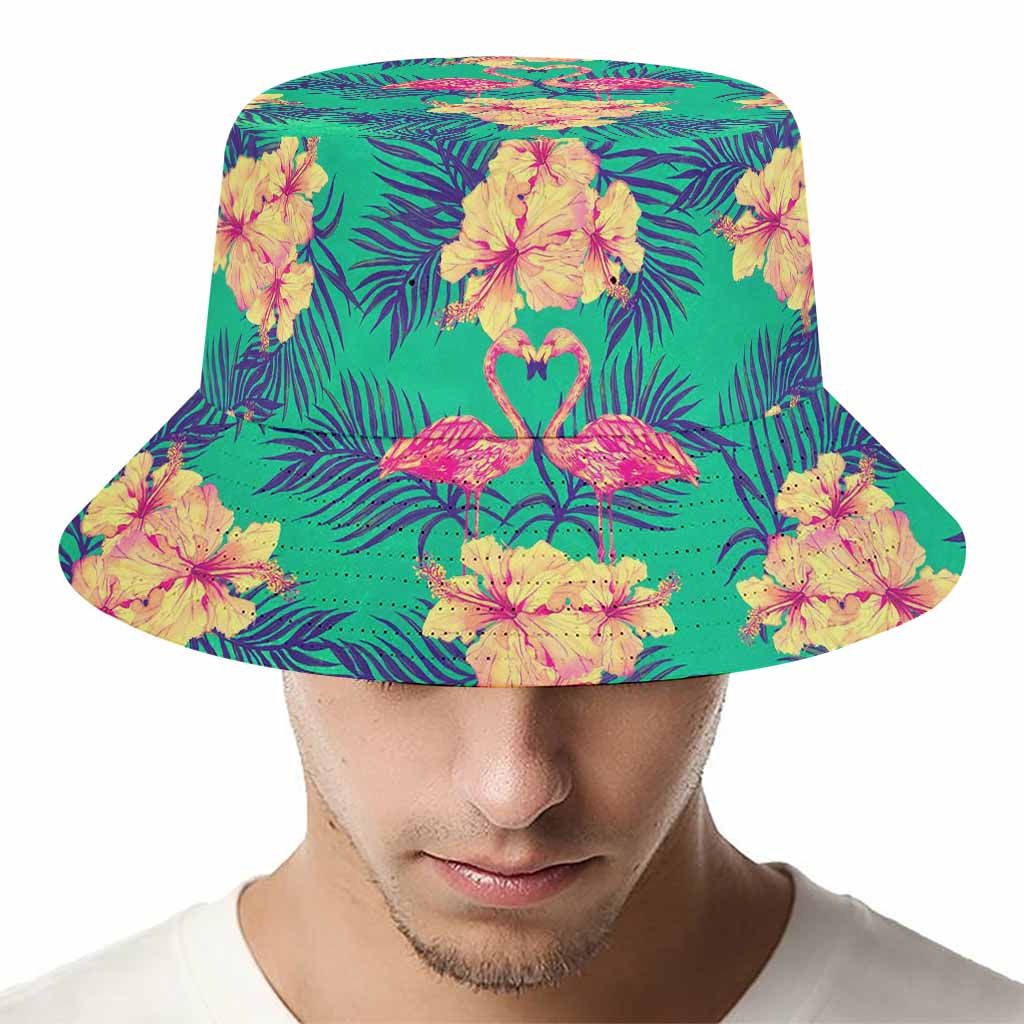 Hawaii Tropical Paradise Pattern Print Bucket Hat