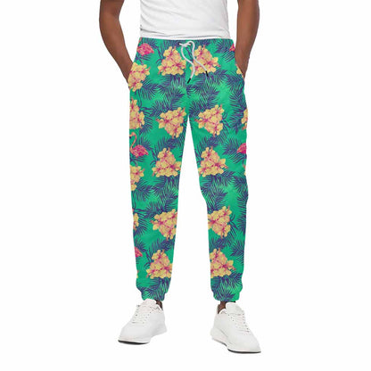 Hawaii Tropical Paradise Pattern Print Cotton Pants